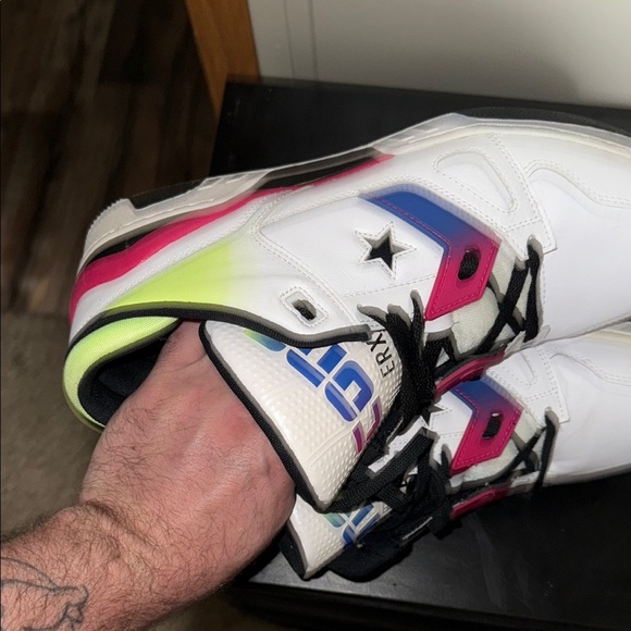 White and Black Sneakers and Blue and Pink and Yellow too! GENTLY USED - Size 13 - Picture 7 of 7